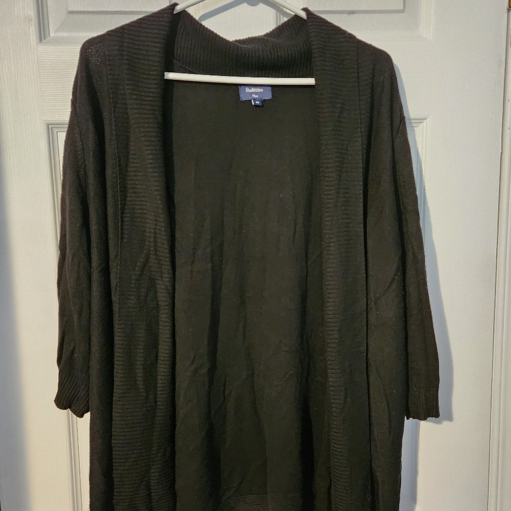 Reitmans Black Cardigan Sweater 2X